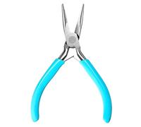 Long Nose Pliers Mini Needle Nose Pliers 4.5 Inch Jewelry Pliers Long Nose Plier Jewelry Making Tools for Jewelry Repair Wire Bending Gripping (Blue)