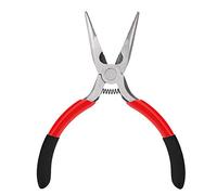 Long Nose Pliers with Wire Cutter | Functional Needle Nose Pliers for Electronics/Jewelry Making/Electrical Work | Double Color Comfort Grip, 12.3cm Sturdy Steel Tool