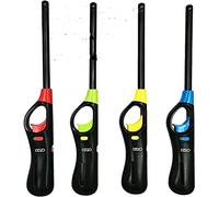 Long Nose Reach TUBE LIGHTER WINDPROOF Tube Long Reach Lighter - BBQ, Oven, Candle, Stoves, Log Fire LIGHTER REFILLABLE LIGHTER TEA BBQ COOKER LIGHTER ( ASSORTED COLOUR SEND OUT) X 1