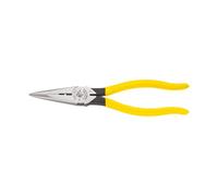 Long Nose Side Cutting and Wire Stripping Pliers, Heavy Duty, 20 cm Klein Tools D203-8N