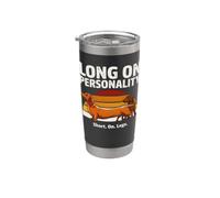 Long On Personality Short On Legs Dachshund Stainless Steel Insulated Tumbler