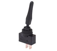 Long Paddle Momentary Off-(On) Black Toggle Switch SPST 20A