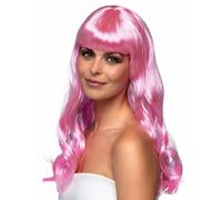 Long pale pink wig for women