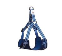 Long Paws Small Reflective Blue Harness Padded Step-In Dog Harness | Walking & Hiking Harness For Dogs (Small | Navy Blue)