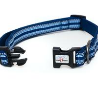 Long Paws Comfort Padded & Reflective Dog Collar - - Size: L