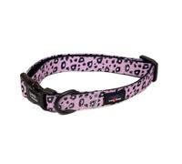 Long Paws - Funk The Dog Collar-Pink Leopard Large