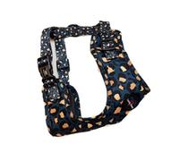Long Paws - Funk The Dog Harness-Leopard Green Gold Med