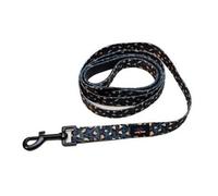 Long Paws - Funk The Dog Lead-Leopard Green Gold Medium