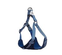 Long Paws Large Reflective Blue Harness Padded Step-In Dog Harness | Easy Walk Harness For Dogs (Large | Navy Blue)