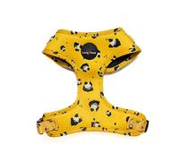 Long Paws Padded Dog Harness (Mustard_Panda, Medium)