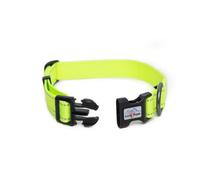 Long Paws Urban Trek Reflective Collar, Neon Yellow, Medium 41-52Cm, 2.5Cm Wide