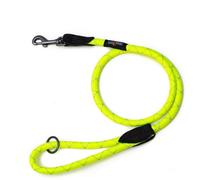 Long Paws Urban Trek Reflective Rope Leash, Neon Yellow, Medium - 120Cm, 1.2Cm Thick