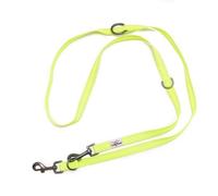 Long Paws Urban Trek Reflective Webbing Training Leash, Neon Yellow, Medium - 200Cm, 2.0Cm Wide