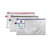 Long Pencil case, Heavy Duty Zip Wallet Storage Cases 405 x 208mm (1) Single