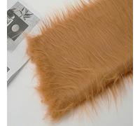 Long Pile 12cm Faux Fur Fabric Fluffy Furry Plush Material for Gnomes Beard Santa Claus Hair Christmas Decoration Dwarf Cosplay Costume DIY Craft 50 Colors(Size:180x50cm,Color:Dark Brown)