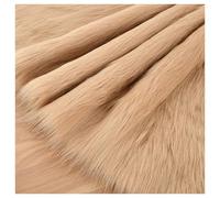 Long Pile Faux Fur Fabric, Fluffy Decorative Fake Fur Material, 5cm Soft Plush Faux Imitation Fur Material For Fancy Dressed, Costume, Cosplay, Gnome Beards, Art Crafts, Fursuit, 50x50cm(Color:Camel-c