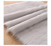 Long Pile Faux Fur Fabric, Fluffy Decorative Fake Fur Material, 5cm Soft Plush Faux Imitation Fur Material For Fancy Dressed, Costume, Cosplay, Gnome Beards, Art Crafts, Fursuit, 50x50cm(Color:White G