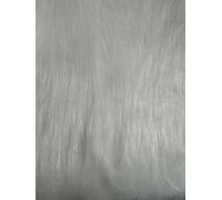 Long Pile Fun Faux Fur Fabric Material Bright White, 1Mtr 150cmx100cm