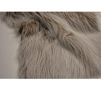 Long Pile Fun Faux Fur Fabric Material - Camel Frost, 10Mtr - 1000cmx150cm