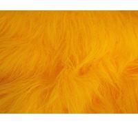 Long Pile Fun Faux Fur Fabric Material - Gold, 1Mtr - 150cmx100cm