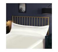 Long pillowcase 120/150cm Satin Long Pillowcase Solid Color Pillow Case Cover Summer Cool Pillow Cover Home Textile For Bedroom(NO.12 White,150x48cm)