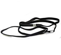 Long Plain Black Headband Hair Elastics with Metal Hairbands Gym Sport Football for Women Girls by Glitz4Girlz