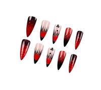 Long Press On Nails Full Covers Stick On Nails Glittering Almond False Nails Manicure Nails Art For Any Occasion 24Pcs
