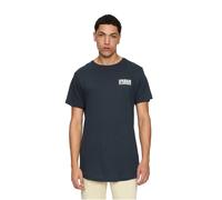 Long printed T-shirt Urban Classics Shaped Bleu XL