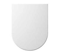 Long Projection Elongated D Shape One Button Quick Release Soft Close White Toilet Seat