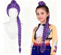 Long Purple Hair Extensions, 33.5 Inch Easy Clip In Ponytail, Adjustable Cap, Portable And Durable Suitable For Anime And Party Wigs(85CM)