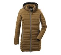 Long quilted coat for women Killtec Bacarya Marron 48