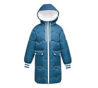 Long Quilted Coats for Women Womens Long Puffer Jacket Synthetic Insulated Knee Length Padded Jackets Oversized Hooded Full Zip Parka Coats Outdoor Windproof Hiking Running Cycling Thickened Outwear