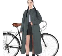 Long Raincoat, Waterproof Windbreaker, Reusable Packable Trench Jacket, Lightweight Hooded Shell for Women, Men, Adults, Ladies, Travel, Camping, Outdoor Events, Festivals, Gear, Commute