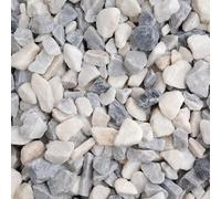 Long Rake Spar 20mm Polar Ice Chippings - Prepacked Bag