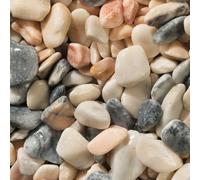 Long Rake Spar Flamingo Pebbles 20-50mm 20kgs Decorative Aggregate Gravel