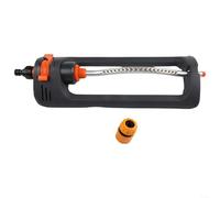 Long Range Automatic Sprinkler with 180 Degree Oscillation and Wide Spray Pattern for Maintaining Green Lawns During Dry Weather Conditions (19 holes swing 180)