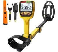 Long Range Deep Metal Detector for Gold Prospecting, Waterproof Underground Treasure Hunting Tool, Foldable Design for Easy Transport