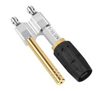 Long Ranges Soft Wash Nozzle for Pressure Washer Adjustable 7-12GPM Flows Twist Nozzle with 1/4in Quick Connects Design Brass Pressure Washer