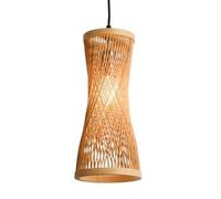 Long Rattan Pendant Light Bar Linear Woven Hanging Light Ceiling Farmhouse Boho Coastal Chandelier Rustic Wicker Basket Lamp for Kitchen Island Dining Room Hallway Restaurant