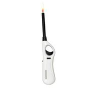Long Reach Butane Lighter - Refillable Adjustable Flame Utility Lighter for Candles, BBQ, Kitchen, Fireplaces & Camping - Safety Lock & Ergonomic Handle Design