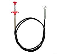 Long Reach Drain Grabber 2M for Deep Clogs(0.6Meter) | 1.6m stainless steel core, rust resistant, for durable PP handle, clears deep pipe blockages, sink shower tool