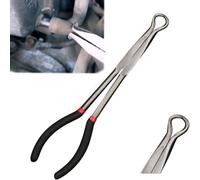 Long Reach Long Nose Spark Plug Pliers, Hose Grip Pliers Automotive Spark Plug Wire Removal Plier with Serrated Jaws Spark Boot Removal Pliers for Car Spark Plug Pliers (11in-18mm Inside Diameter)