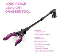 Long Reach Mobility Aid Grabber Reacher Helping Hand Held Pick Up Lifting Tool