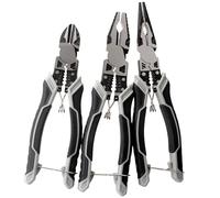 Long Reach Needle Nose Pliers Set Wire Stripper Crimper Cutter Multifunctional Tool for Basic Repair