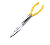 Long Reach Plier Nose Angled Auto Spark Plug Wire Removal Clamp Car Repair Tools