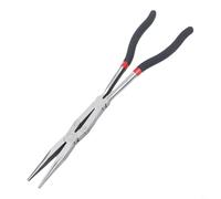 Long Reach Pliers with Compound Leverage Mechanism Reducing Required Hand Force During Repetitive Precision Operations (Straight pliers)