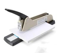 Long Reach Stapler, Heavy Duty Stapling Machine with Adjustable Binding Depth - 210-Sheet Capacity for Booklets, Brochures & Office Documents - Includes Fixable Paper Guide