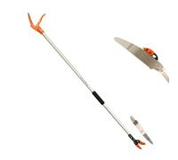 Long Reach Tree Pruner 1.5m with SK5 Blade and Removable Saw for High Branch Pruning