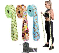 Long Resistance Bands Set Fabric Pull Up Assistance Exercise Bands 3 Pack Thick Cloth Stretch Workout Bands for Exercise