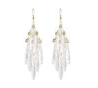 Long Rhinestone Teardrop Dangle Earrings for Women Handmade Acrylic Cluster Chandelier Geometric Statement Drop Dangling Studs Earring Fashion Christmas Party Jewelry Gifts